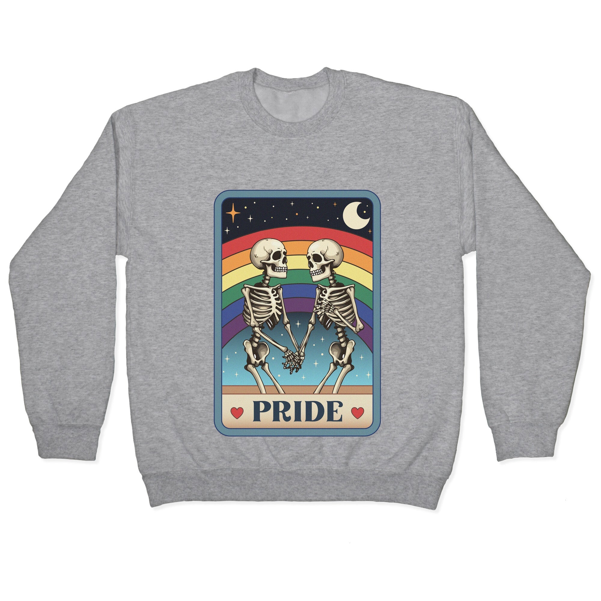 Rainbow Pride Tarot Card Crewneck Sweatshirt