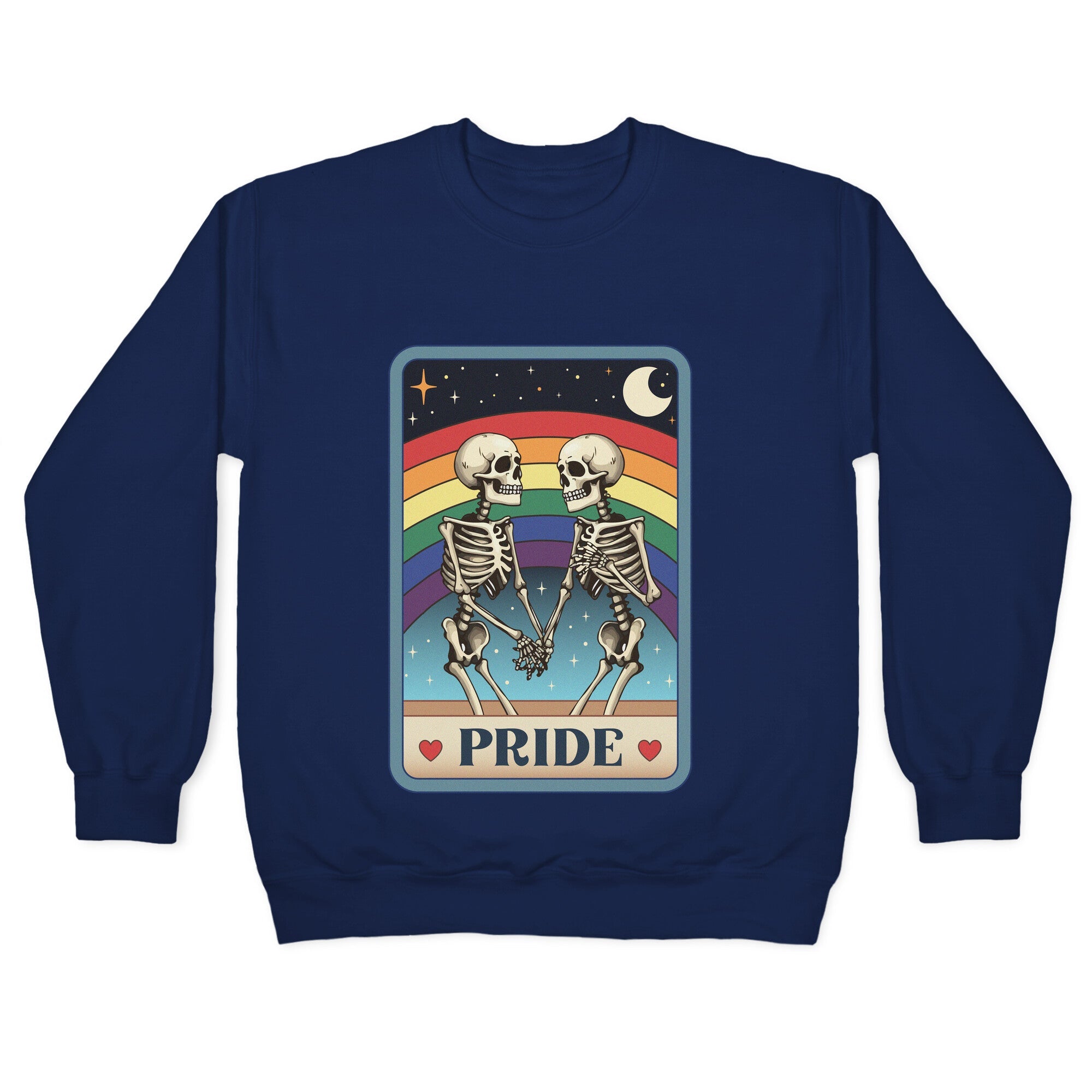 Rainbow Pride Tarot Card Crewneck Sweatshirt