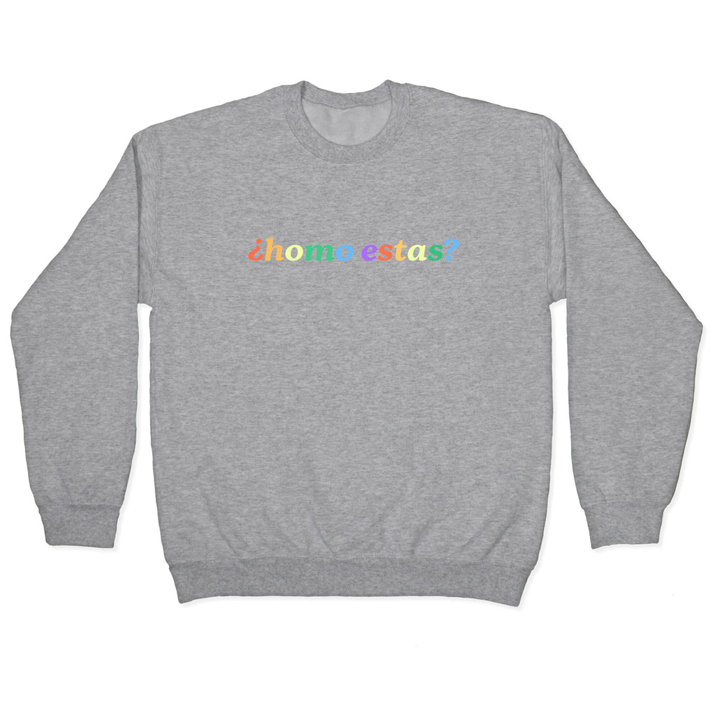Homo Estas Rainbow Crewneck Sweatshirt