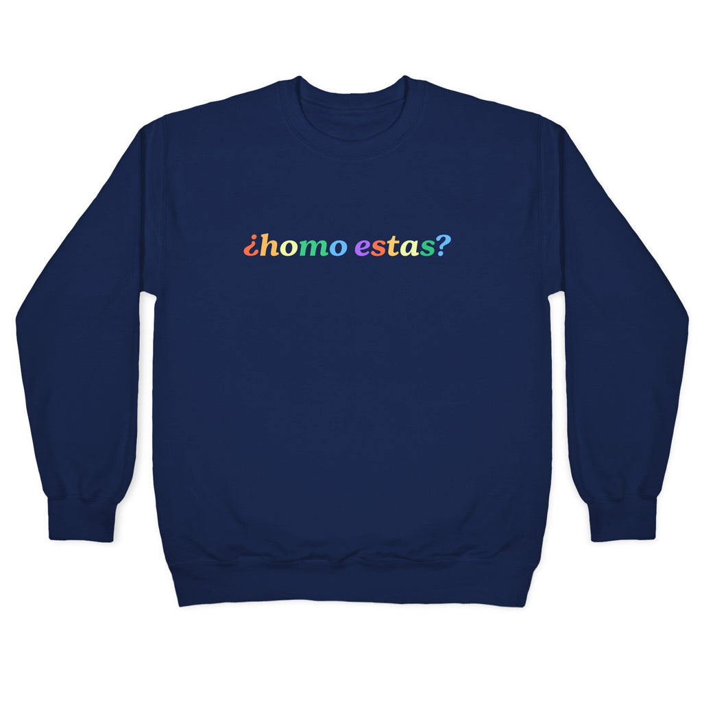 Homo Estas Rainbow Crewneck Sweatshirt