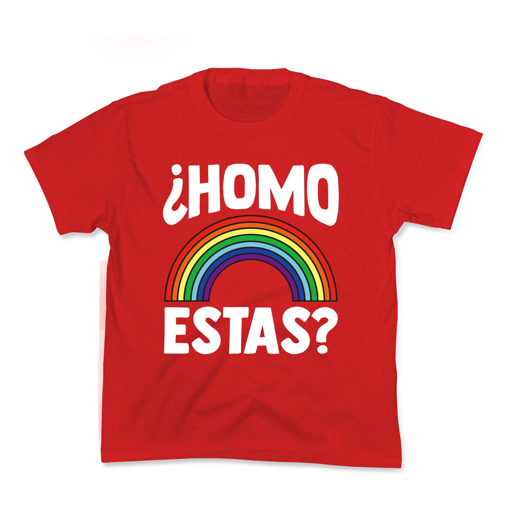 Homo Estas Rainbow Pride Kids Tee