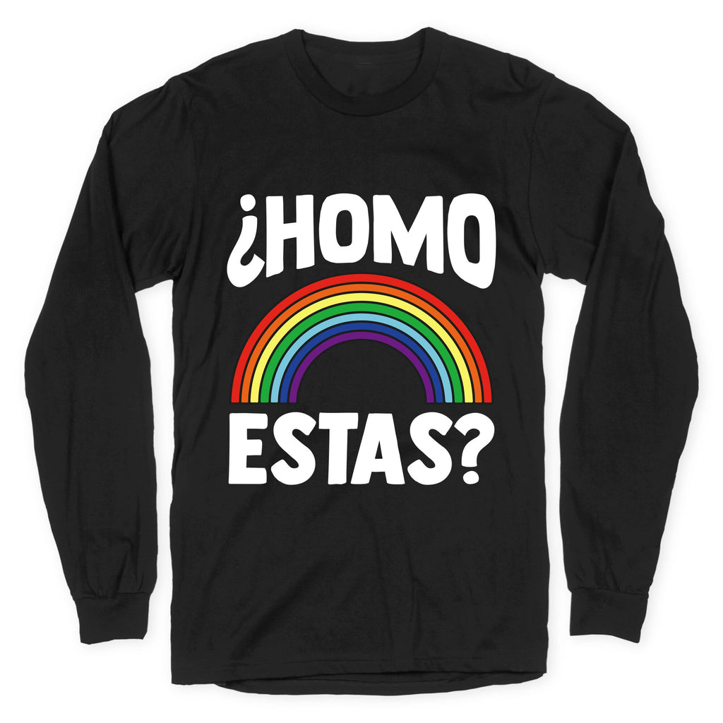 Homo Estas Rainbow Pride Longsleeve Tee