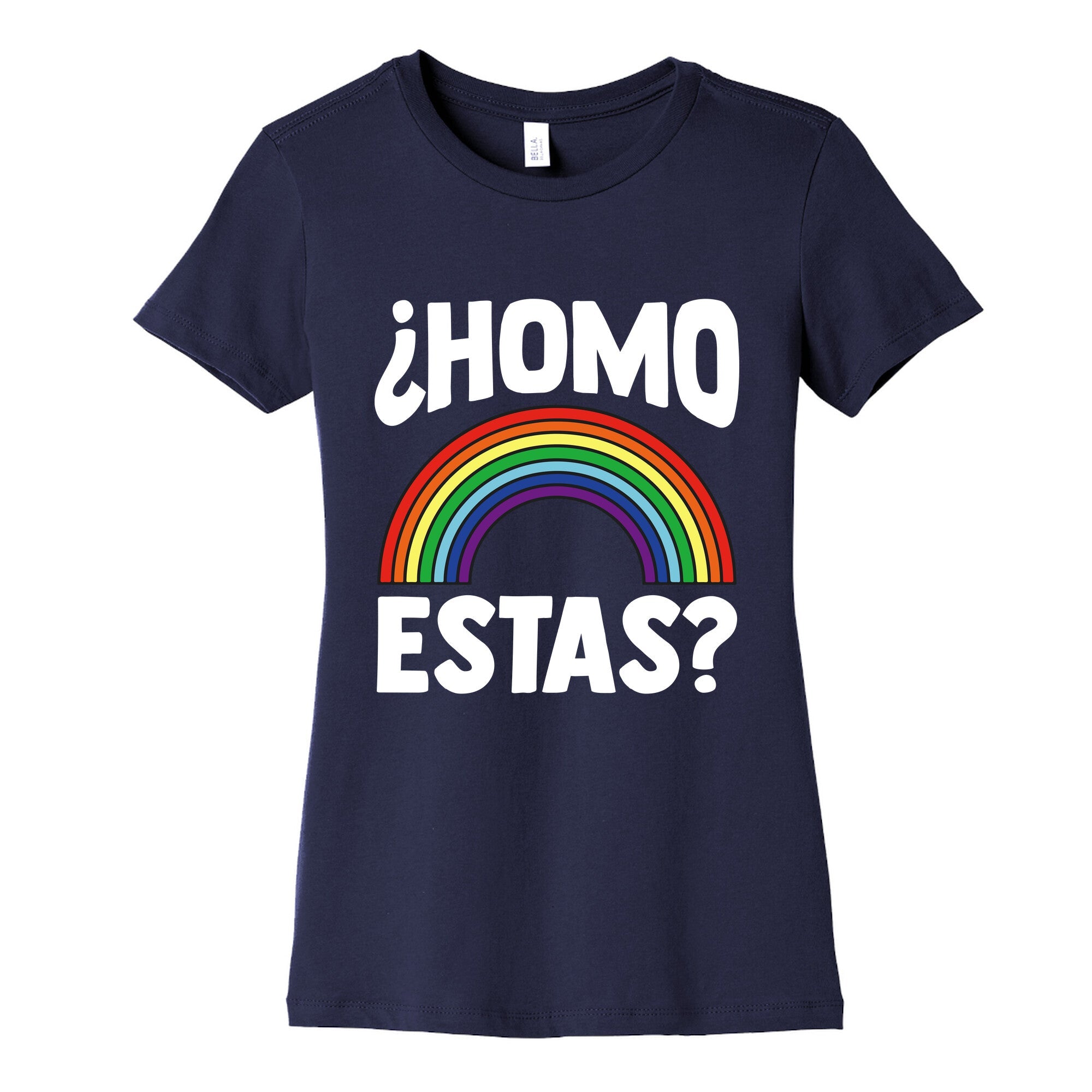 Homo Estas Rainbow Pride Womens Cotton Tee