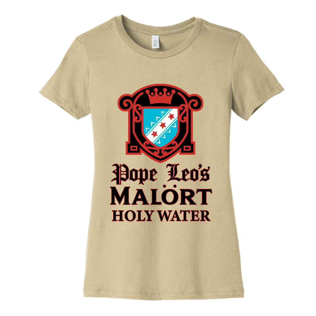 Pope Leo Holy Water Womens Cotton Tee