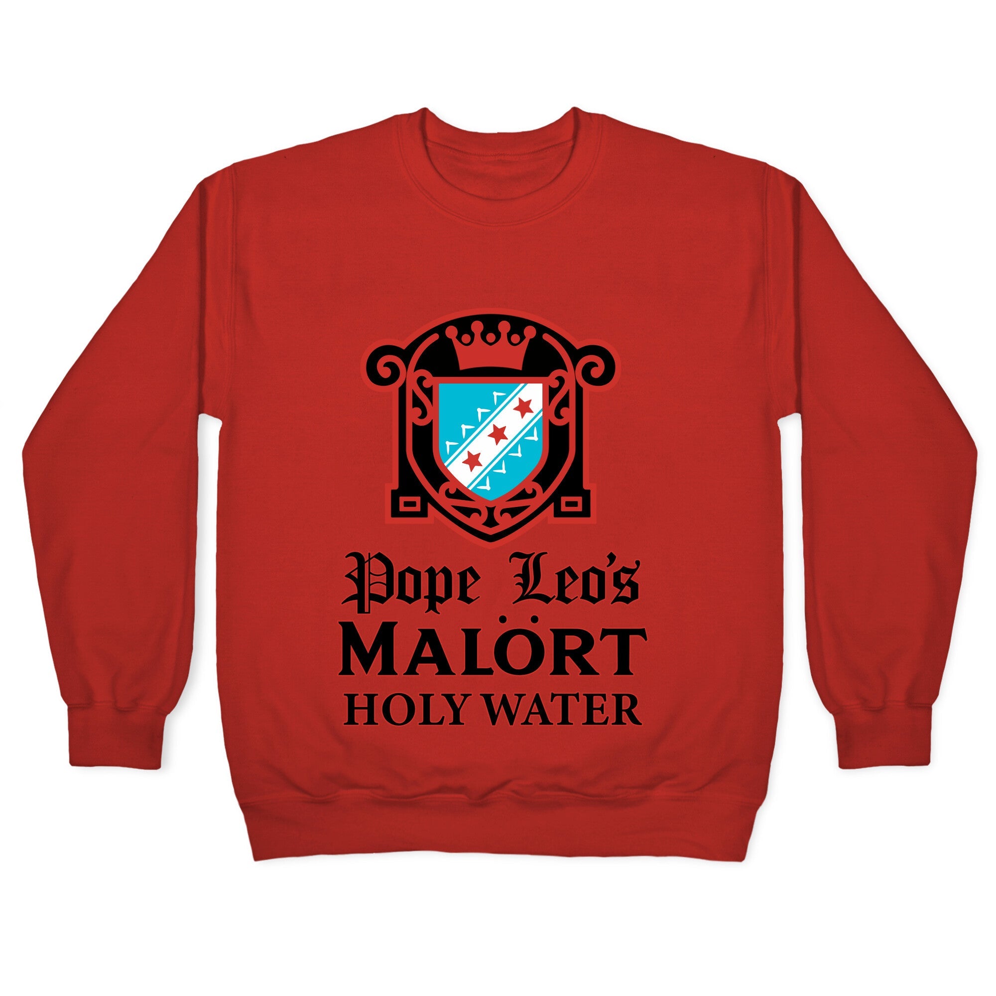 Pope Leo Holy Water Crewneck Sweatshirt