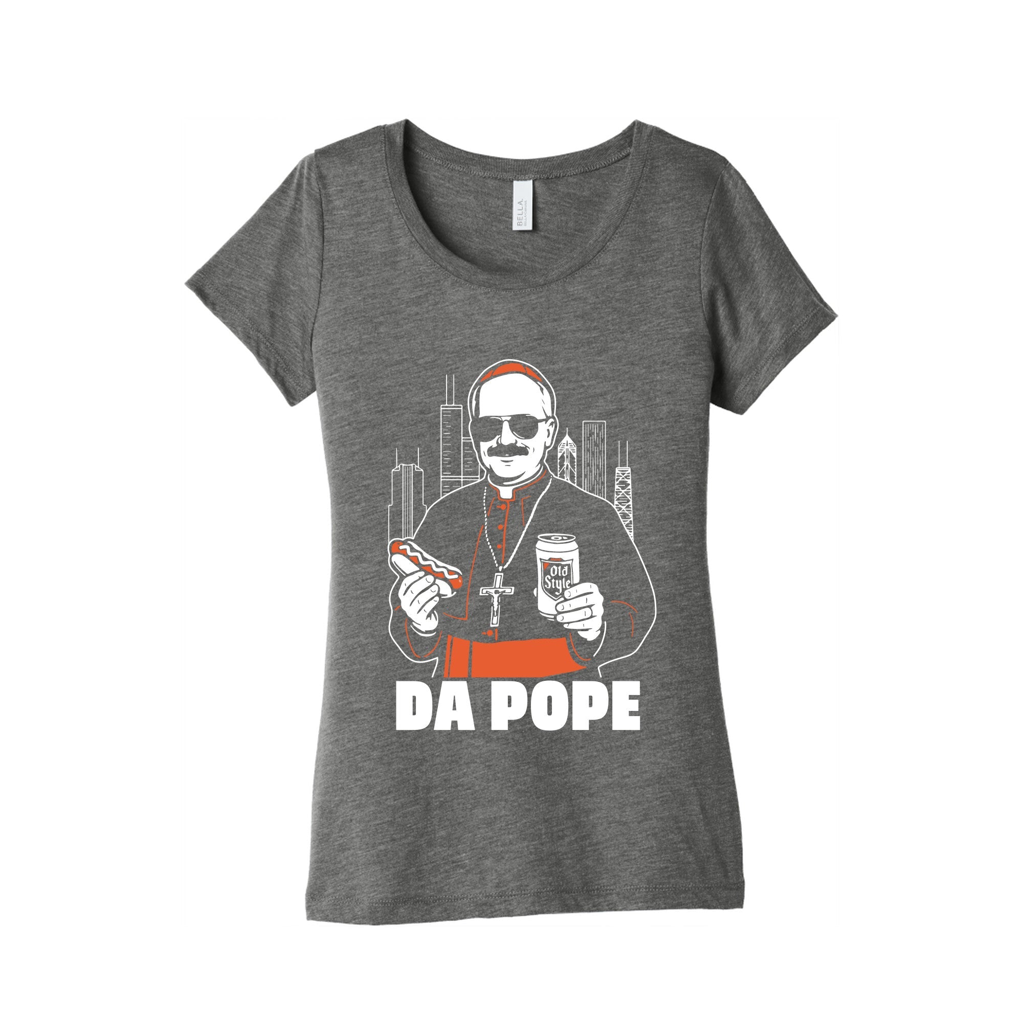 Da Pope Leo Womens Triblend Tee