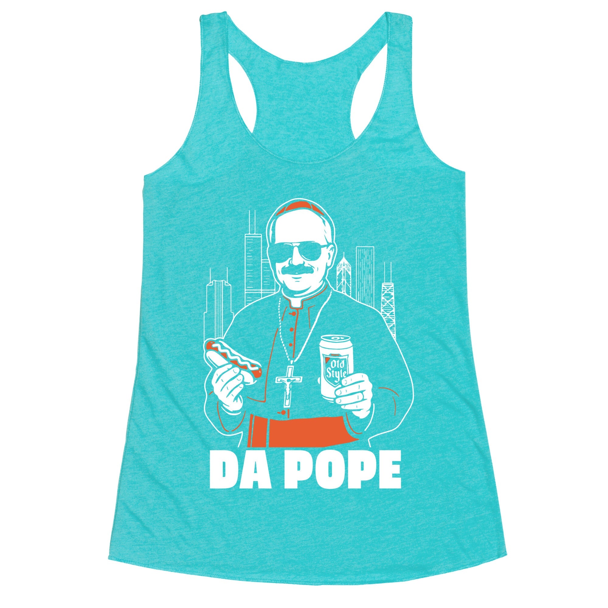 Da Pope Leo Racerback Tank