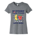 Support Your Fruity Friends Pride Womens Cotton Tee