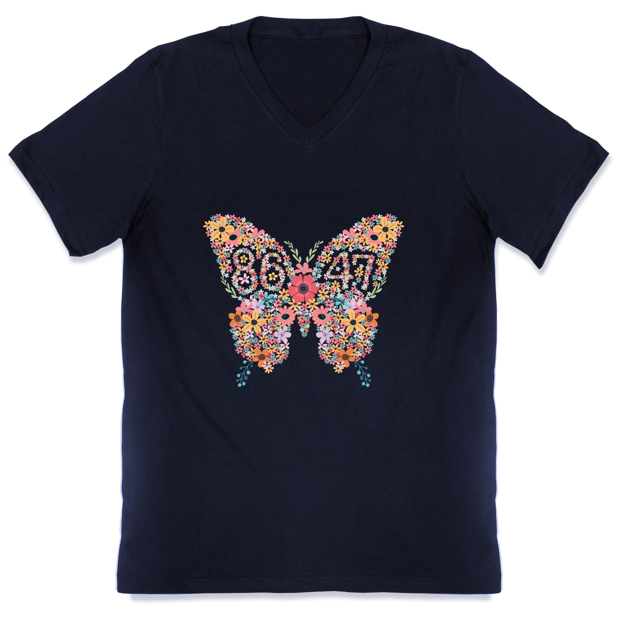 8647 Anti Trump Butterfly V-Neck