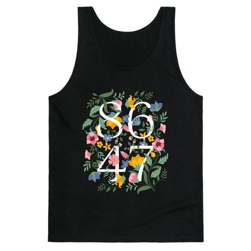 8647 Anti Trump Floral Tank Top