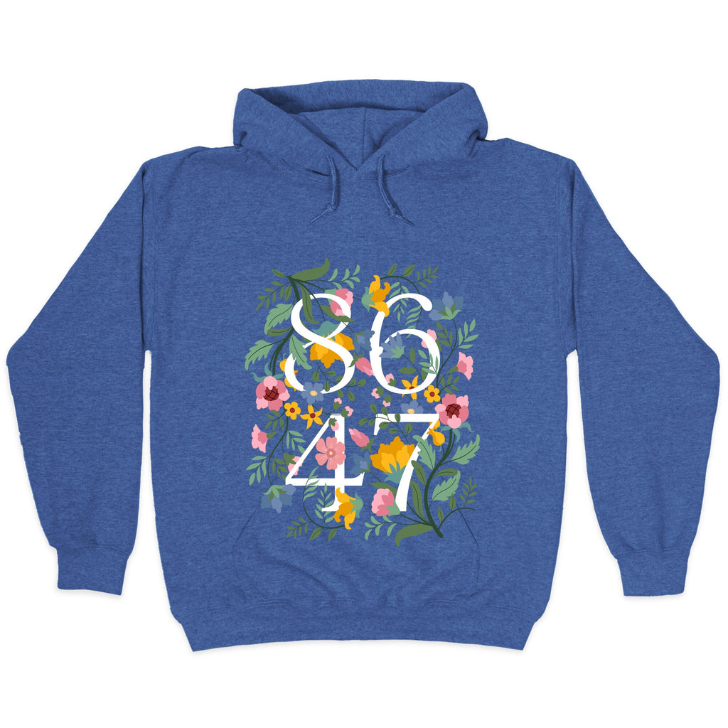 8647 Anti Trump Floral Hoodie
