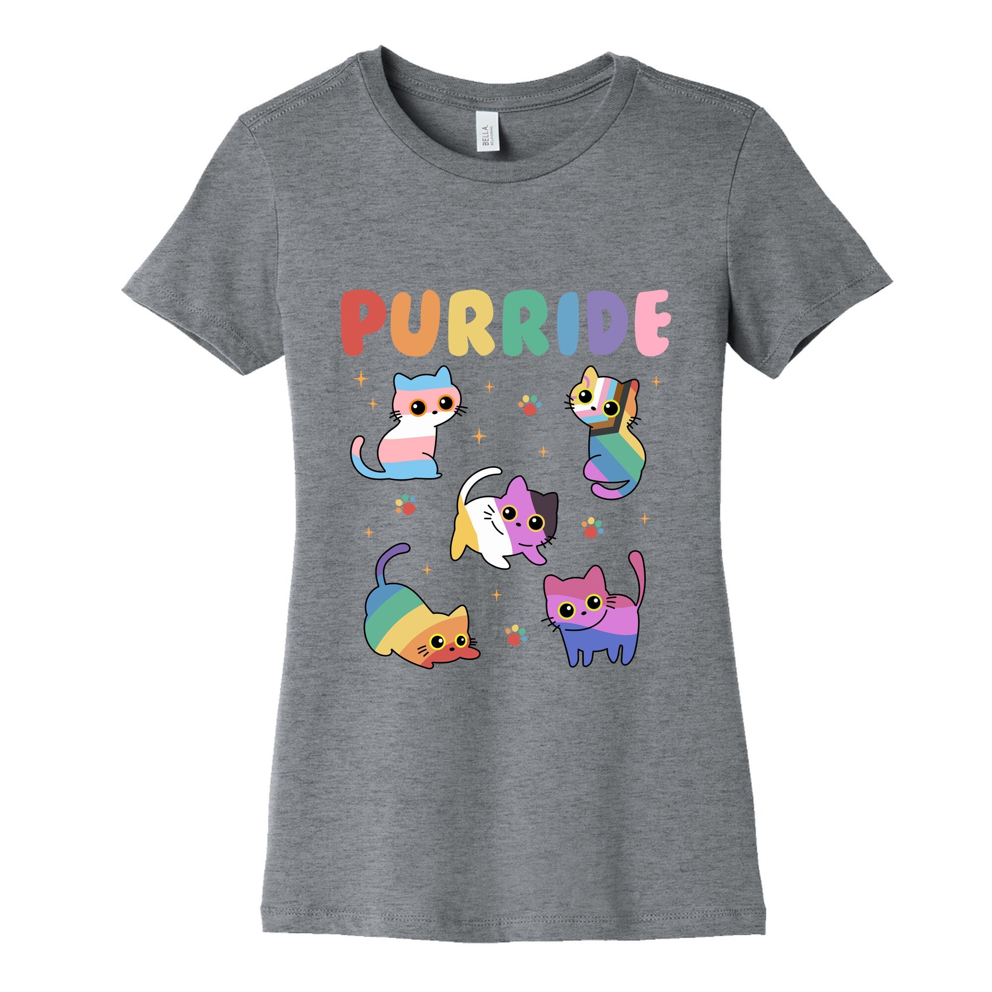 Purride Cats Pride Womens Cotton Tee