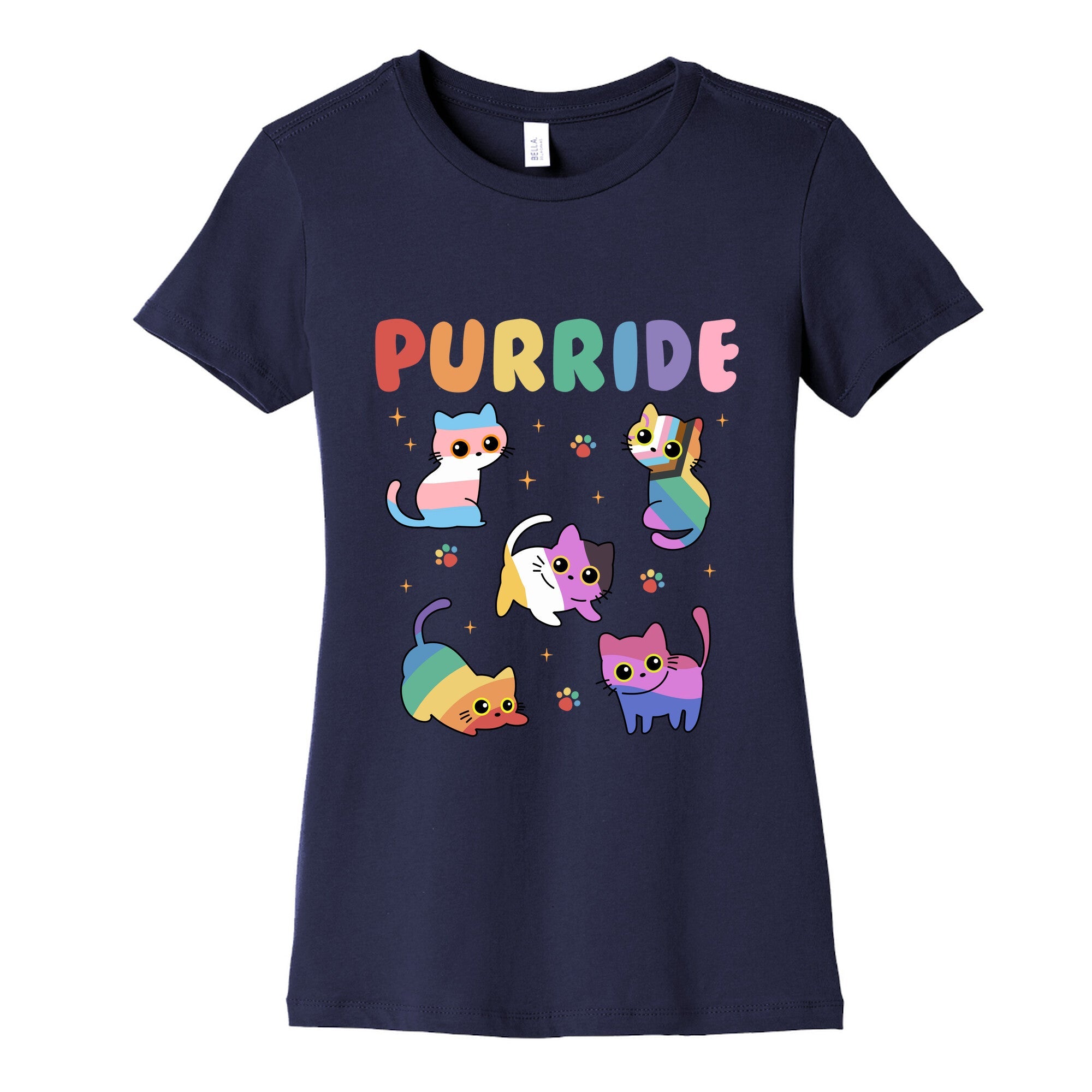 Purride Cats Pride Womens Cotton Tee