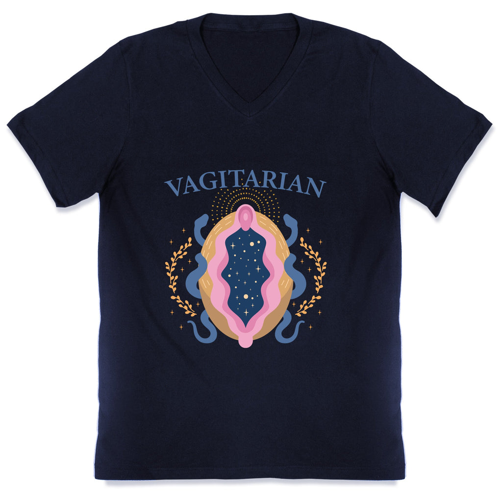 Vagitarian Lesbian Pride V-Neck