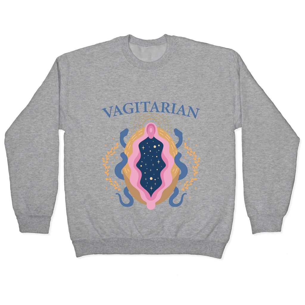Vagitarian Lesbian Pride Crewneck Sweatshirt