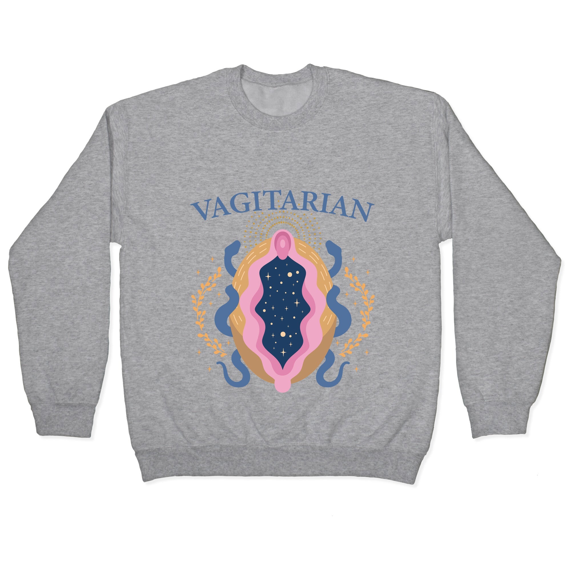 Vagitarian Lesbian Pride Crewneck Sweatshirt