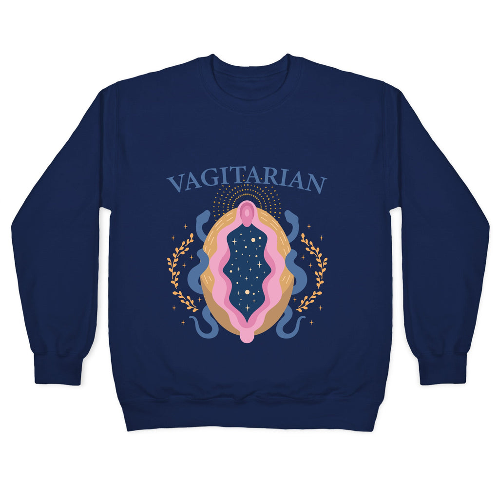 Vagitarian Lesbian Pride Crewneck Sweatshirt