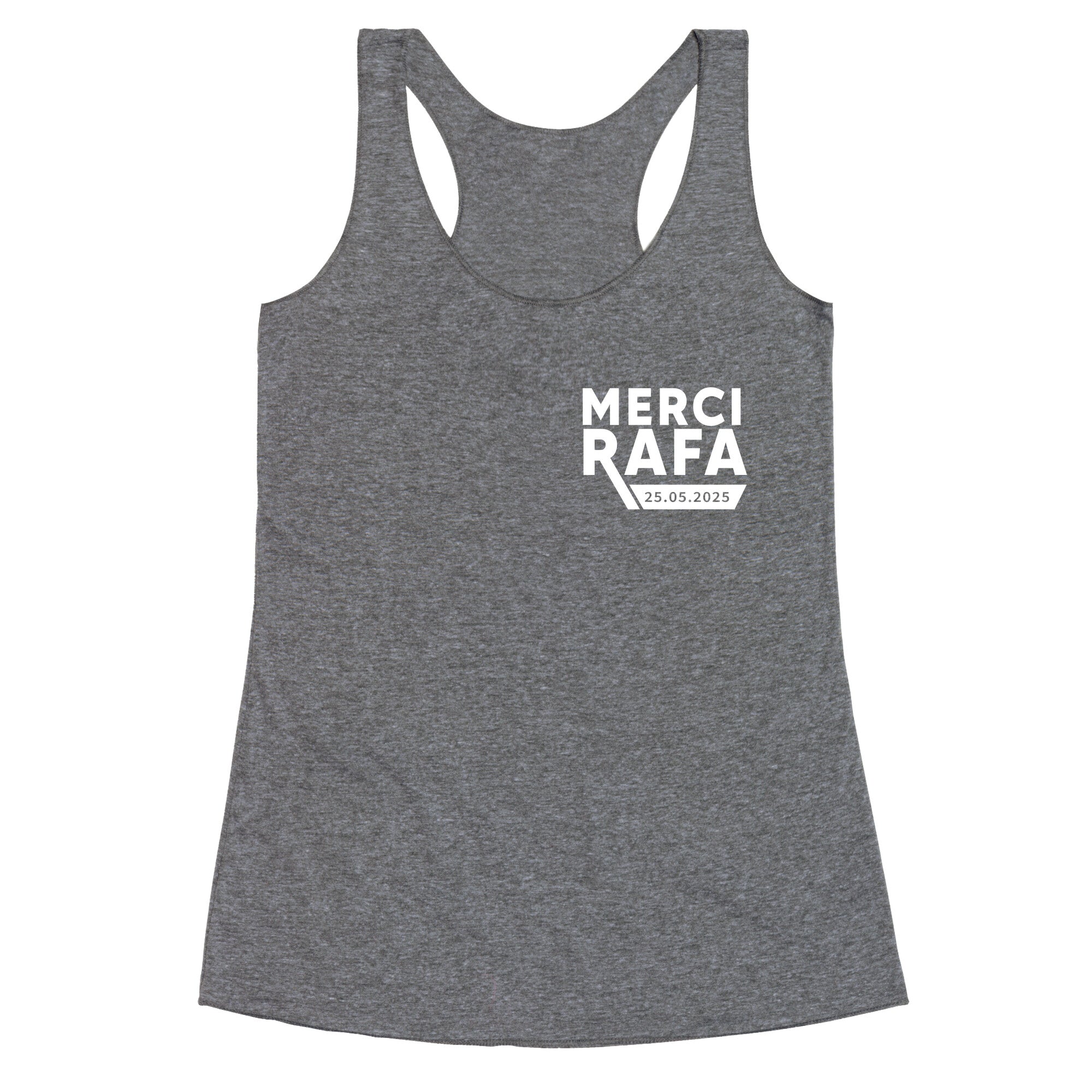 Merci Rafa Racerback Tank
