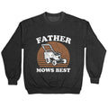 Father Mows Best Fathers Day Crewneck Sweatshirt
