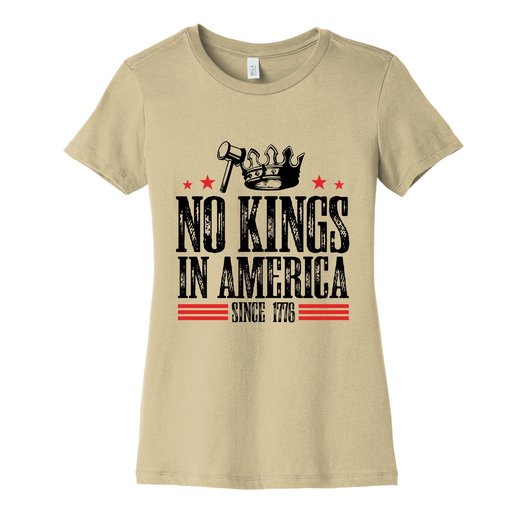 No Kings In America Womens Cotton Tee