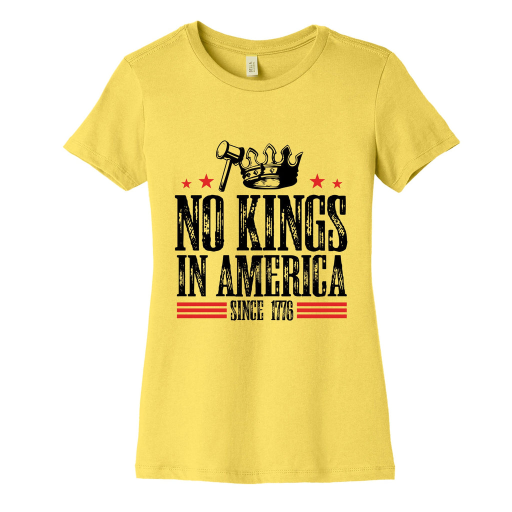 No Kings In America Womens Cotton Tee
