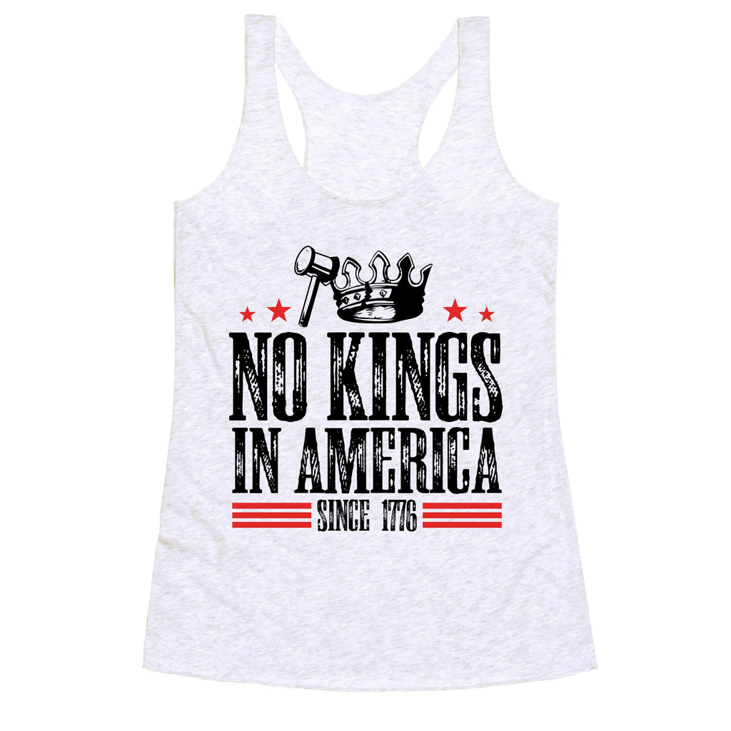No Kings In America Racerback Tank