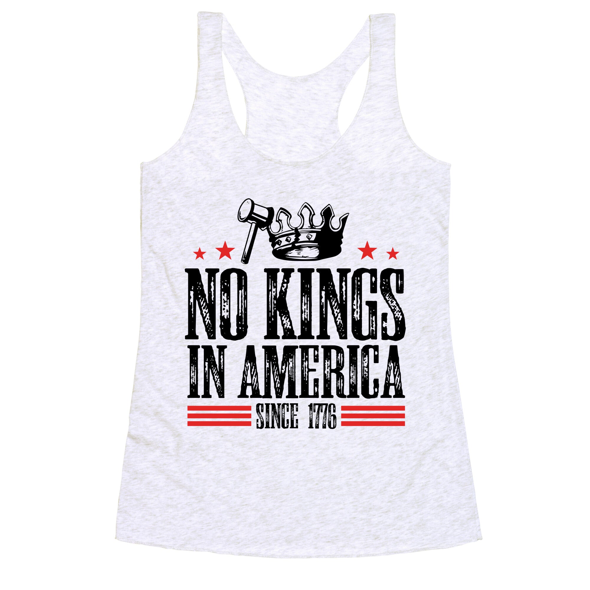 No Kings In America Racerback Tank
