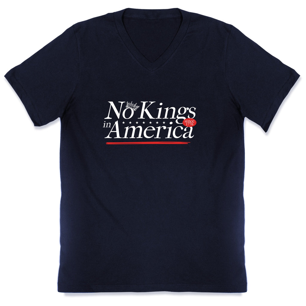 No Kings In America Anti Trump V-Neck