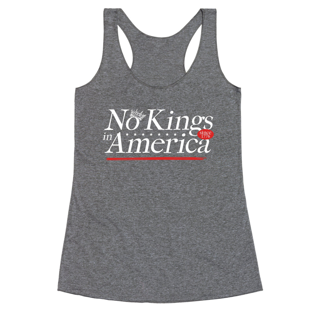 No Kings In America Anti Trump Racerback Tank