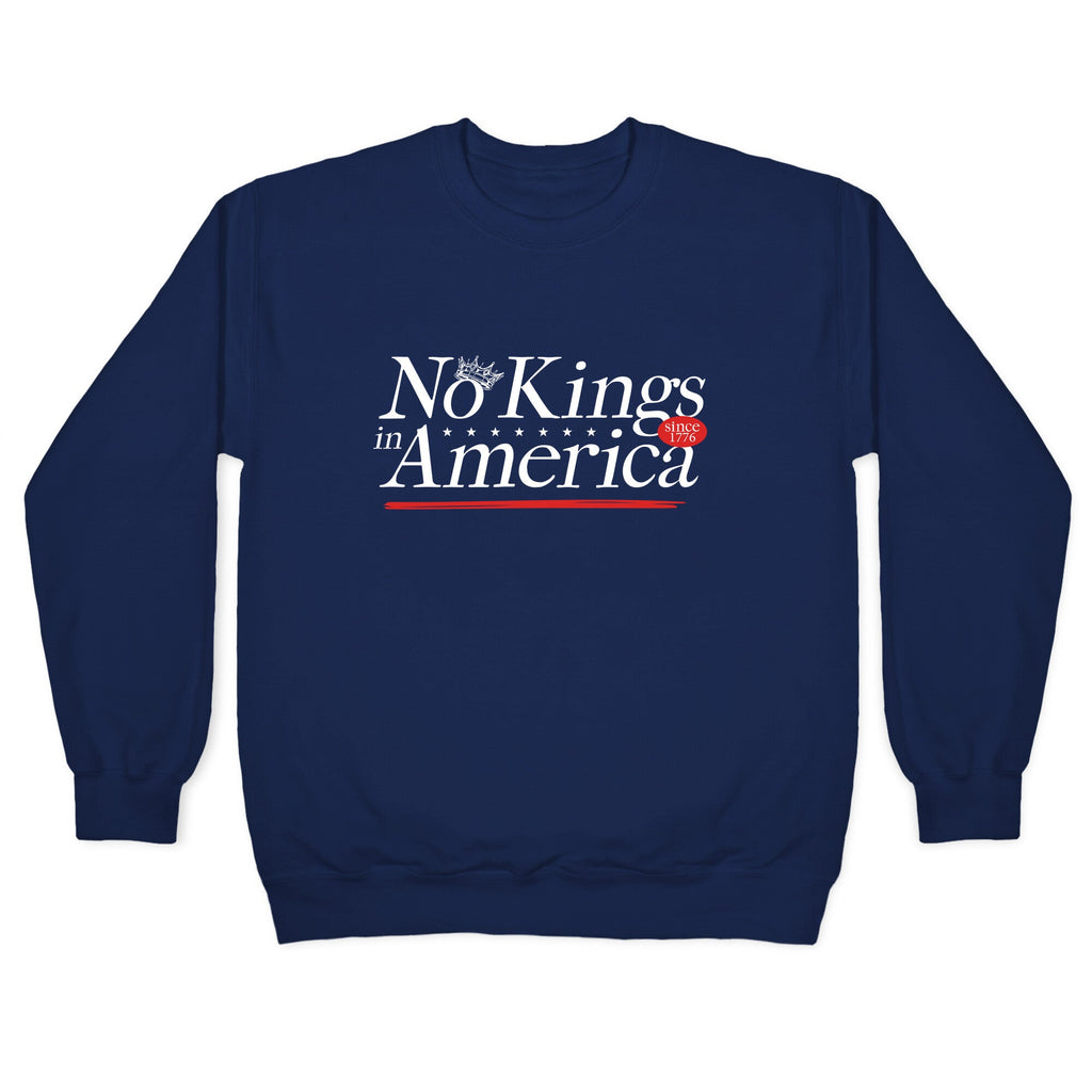 No Kings In America Anti Trump Crewneck Sweatshirt