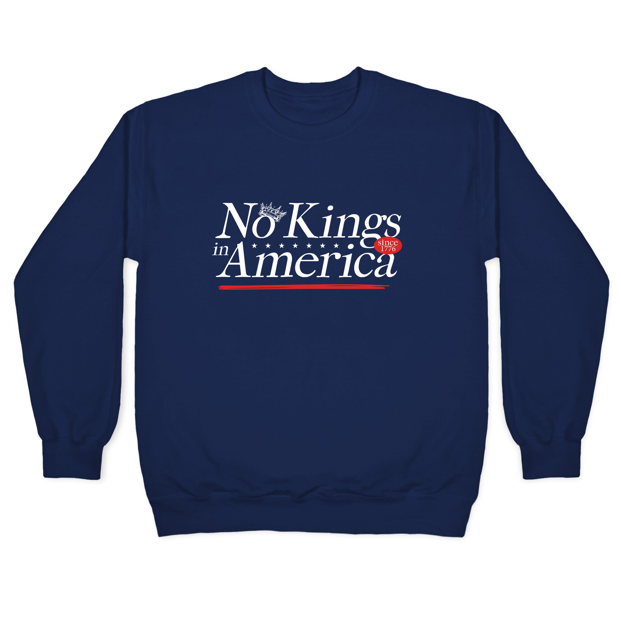 No Kings In America Anti Trump Crewneck Sweatshirt