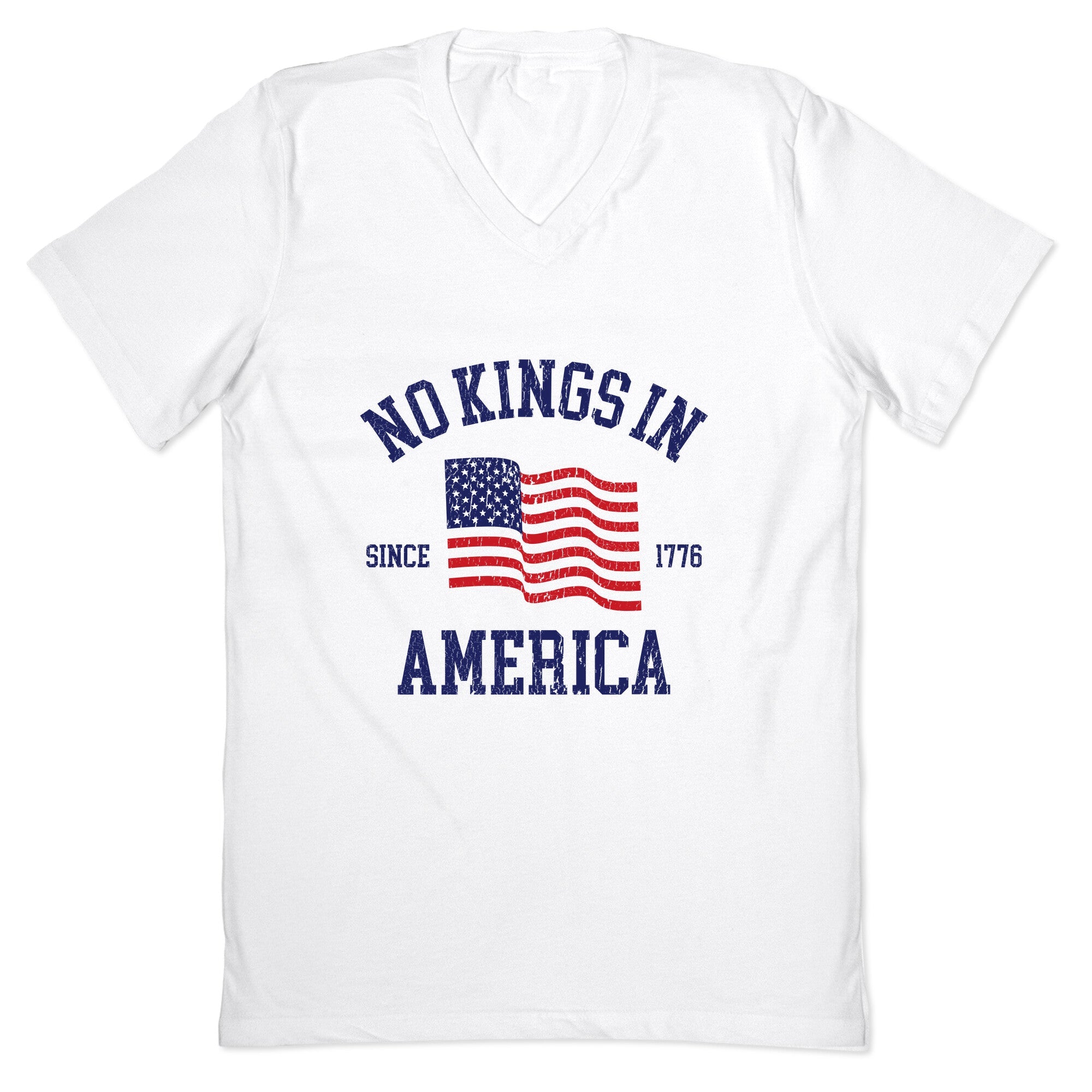 No Kings In America Since 1776 V-Neck