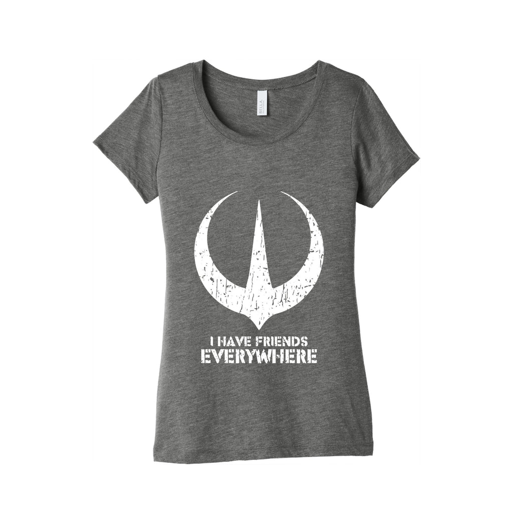 I Have Friends Everywhere Womens Triblend Tee