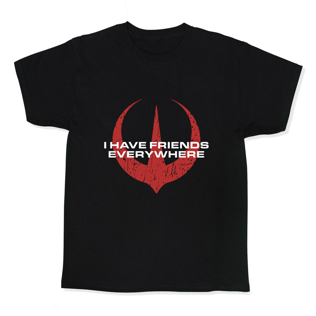 I Have Friends Everywhere Red Kids Tee