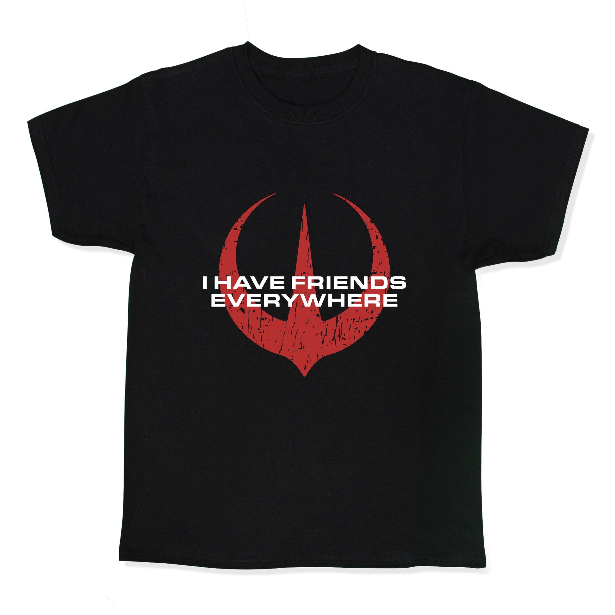 I Have Friends Everywhere Red Kids Tee