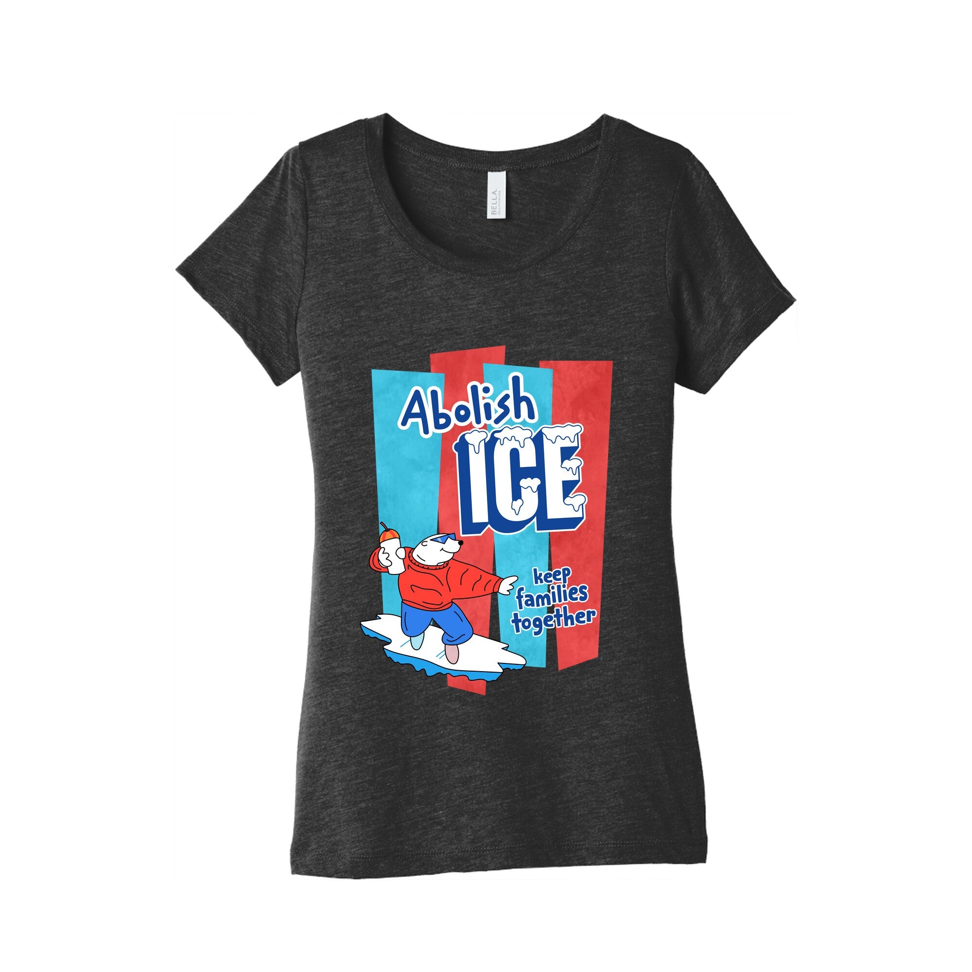 Abolish Ice Womens Triblend Tee