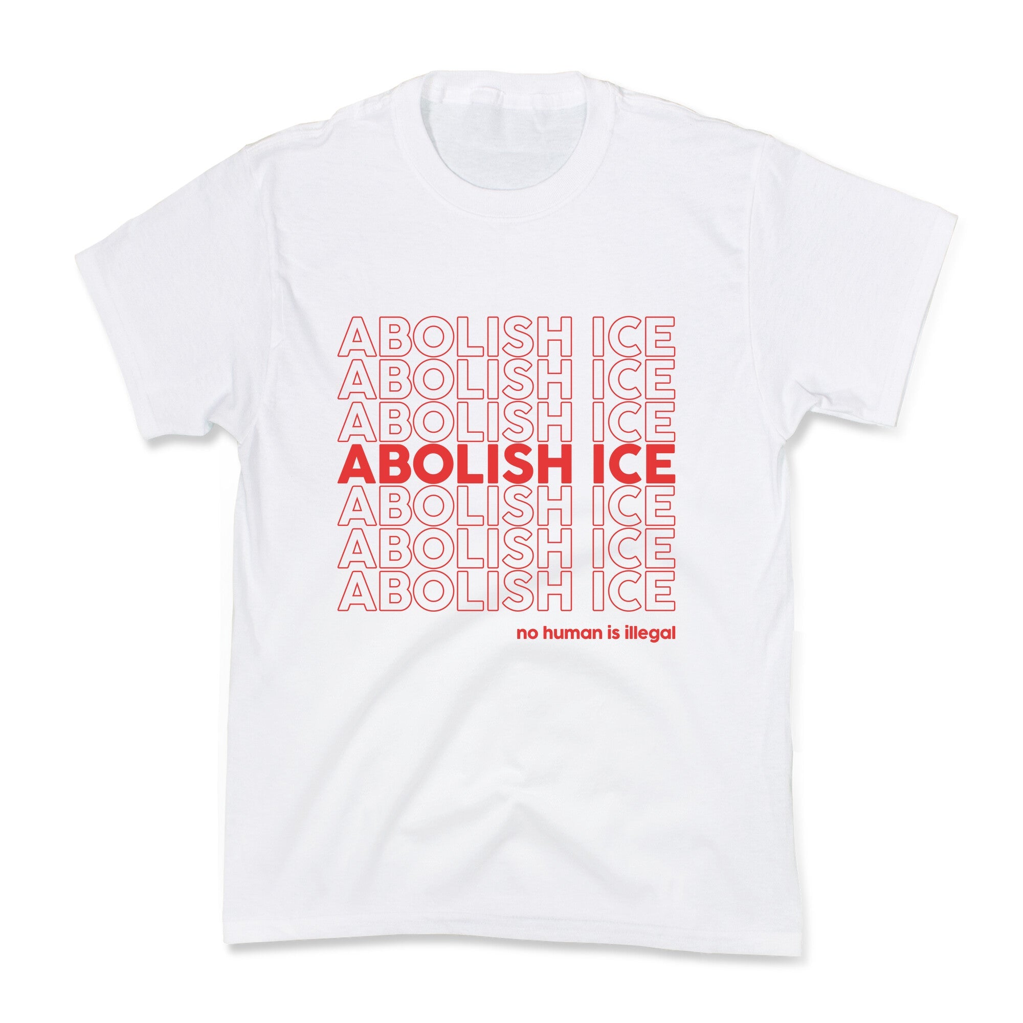 Abolish Ice Red Kids Tee