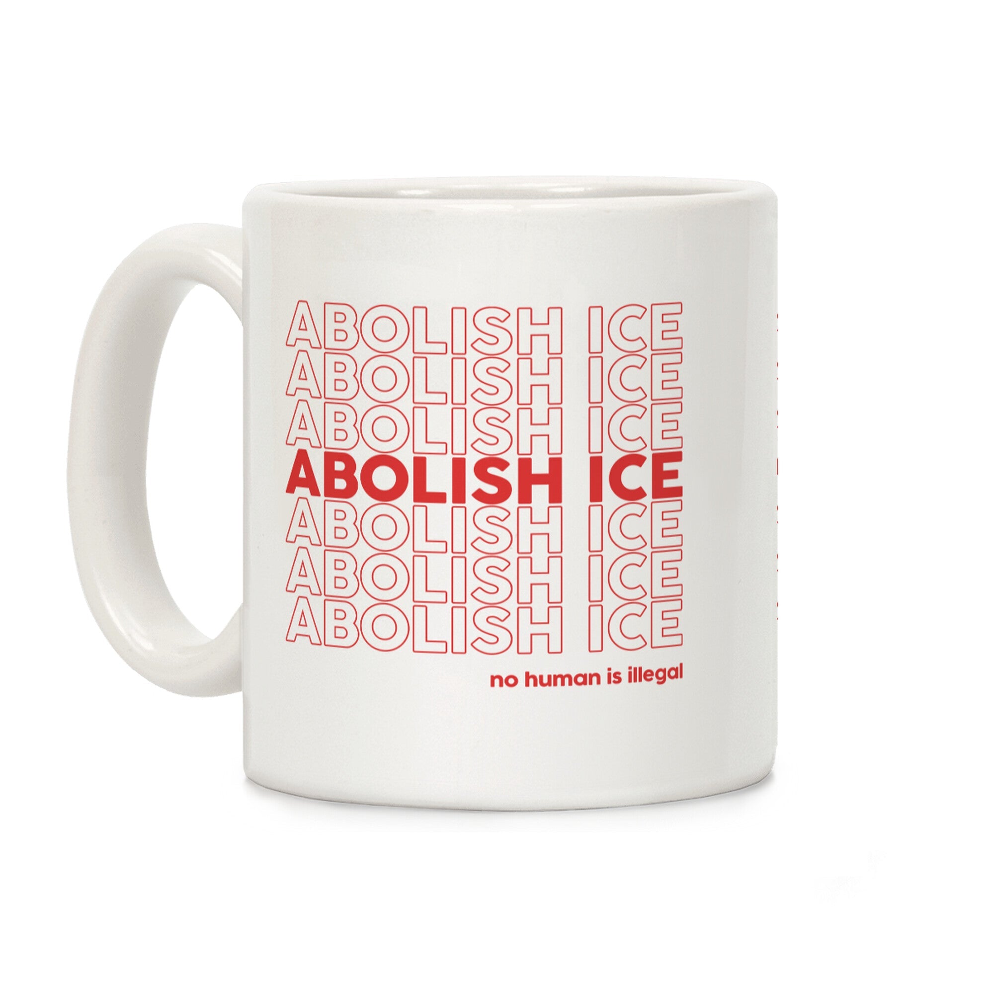 Abolish Ice Red Coffee Mug