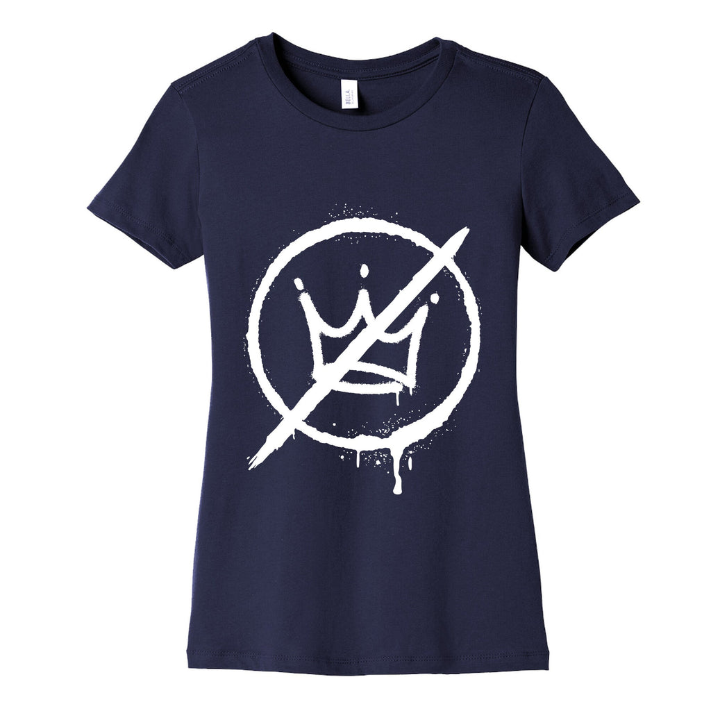 No Kings Crown Anti Trump Womens Cotton Tee