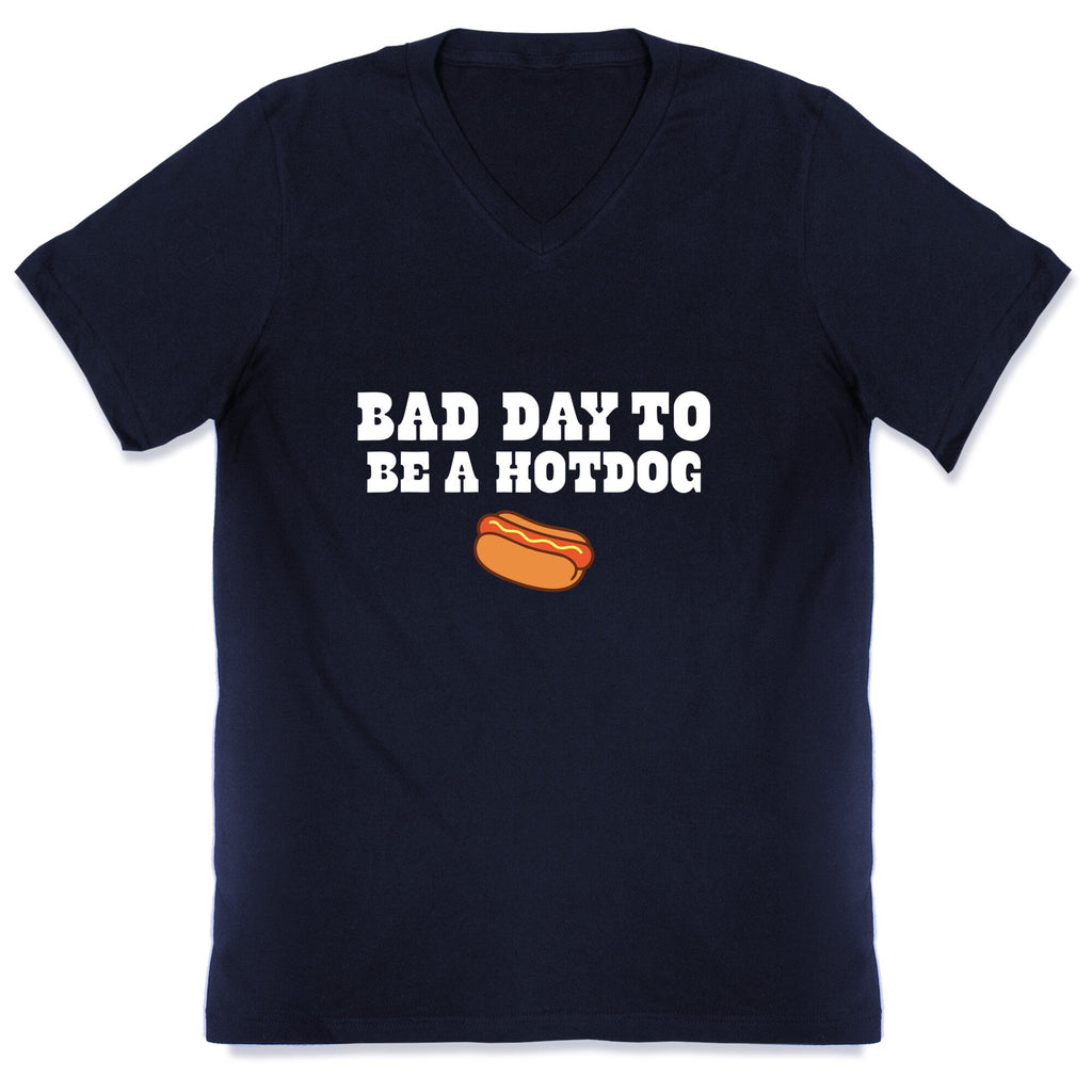 Bad Day to Be a Hot Dog V-Neck