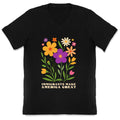 Immigrants Make America Great Floral V-Neck