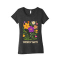 Immigrants Make America Great Floral Womens Triblend Tee