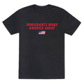 Immigrants Make America Great Flag Unisex Triblend Tee