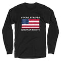 Stars Stripes And Human Rights Longsleeve Tee