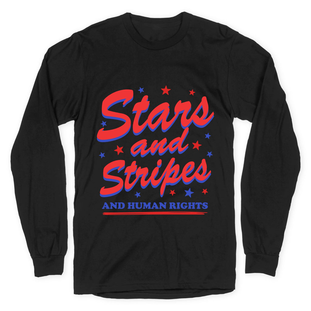 Starts Stripes Human Rights Longsleeve Tee