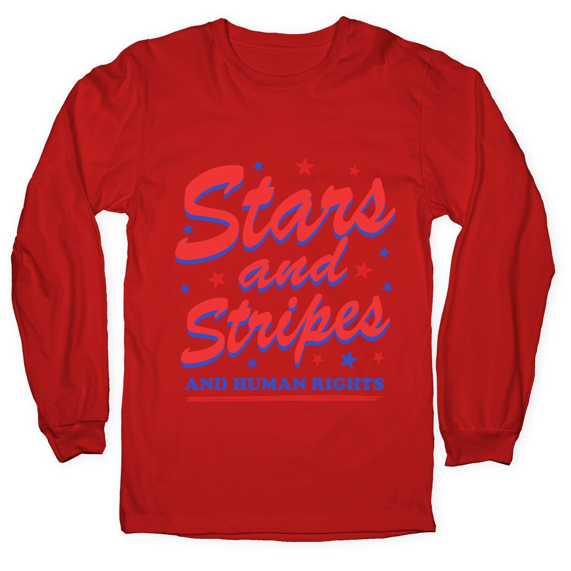 Starts Stripes Human Rights Longsleeve Tee