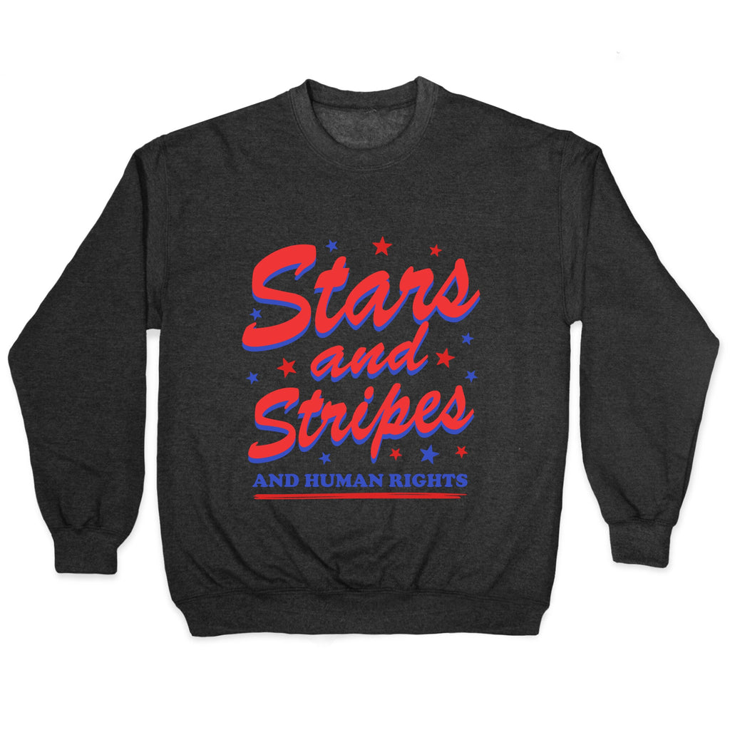 Starts Stripes Human Rights Crewneck Sweatshirt