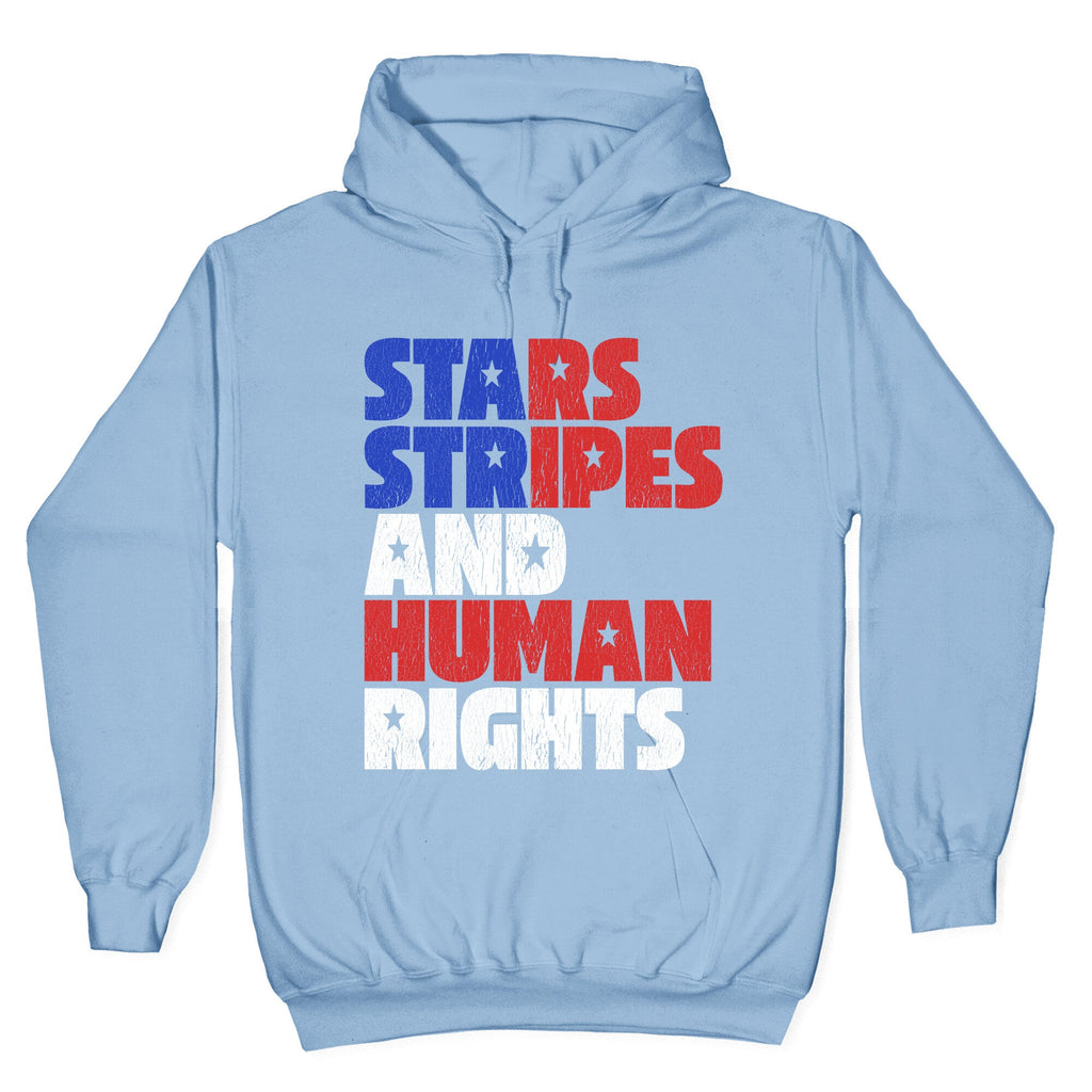 Starts Stripes Human Rights July 4th Hoodie