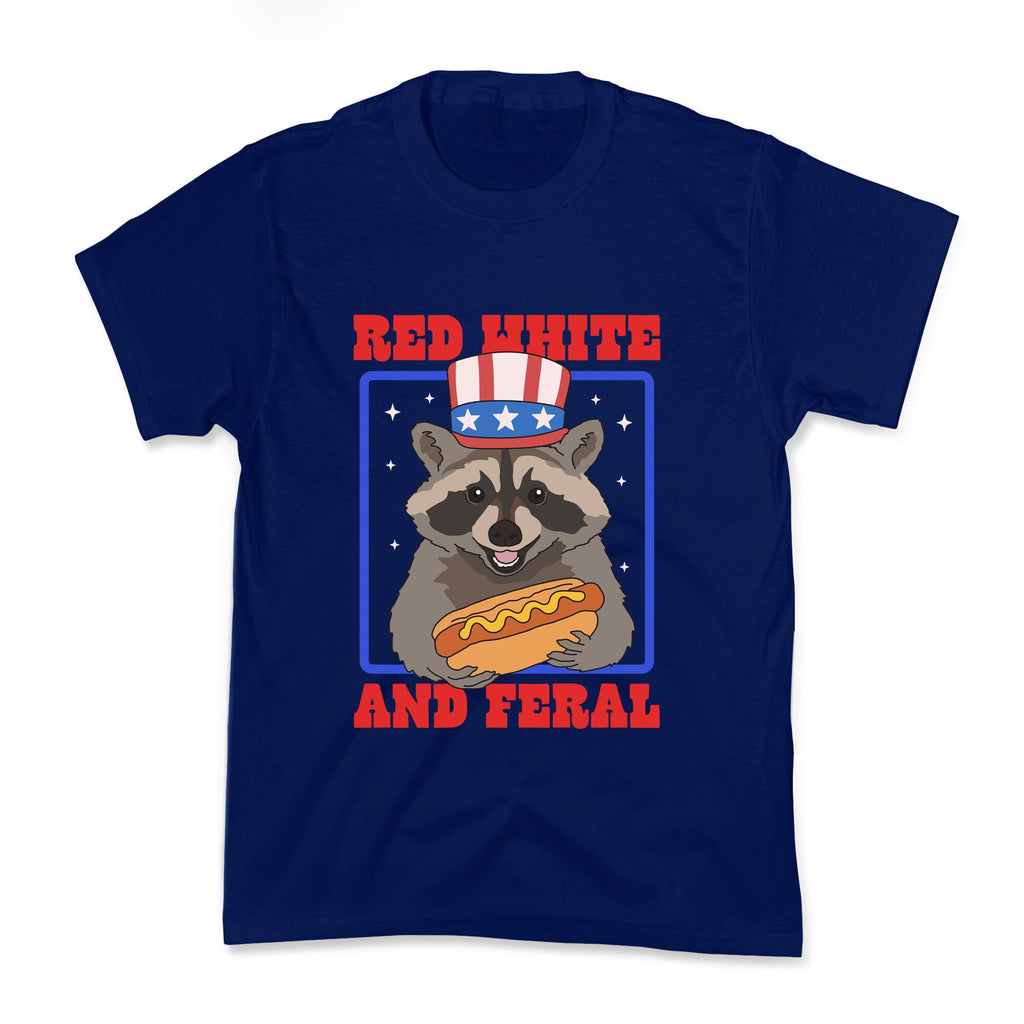 Red White And Feral Kids Tee