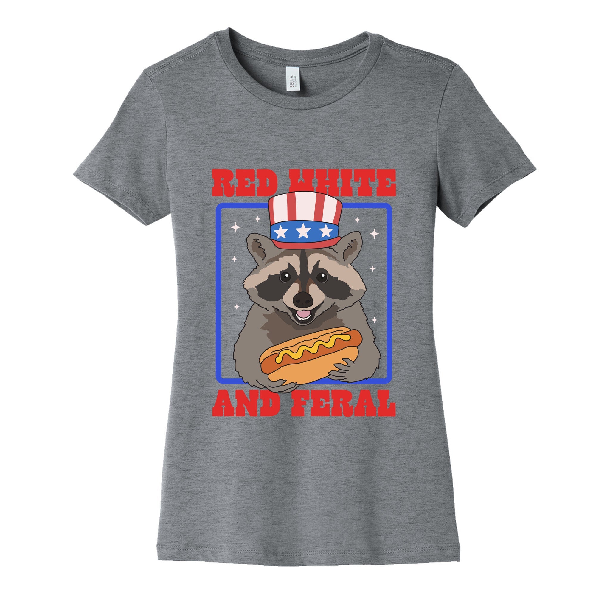 Red White And Feral Womens Cotton Tee